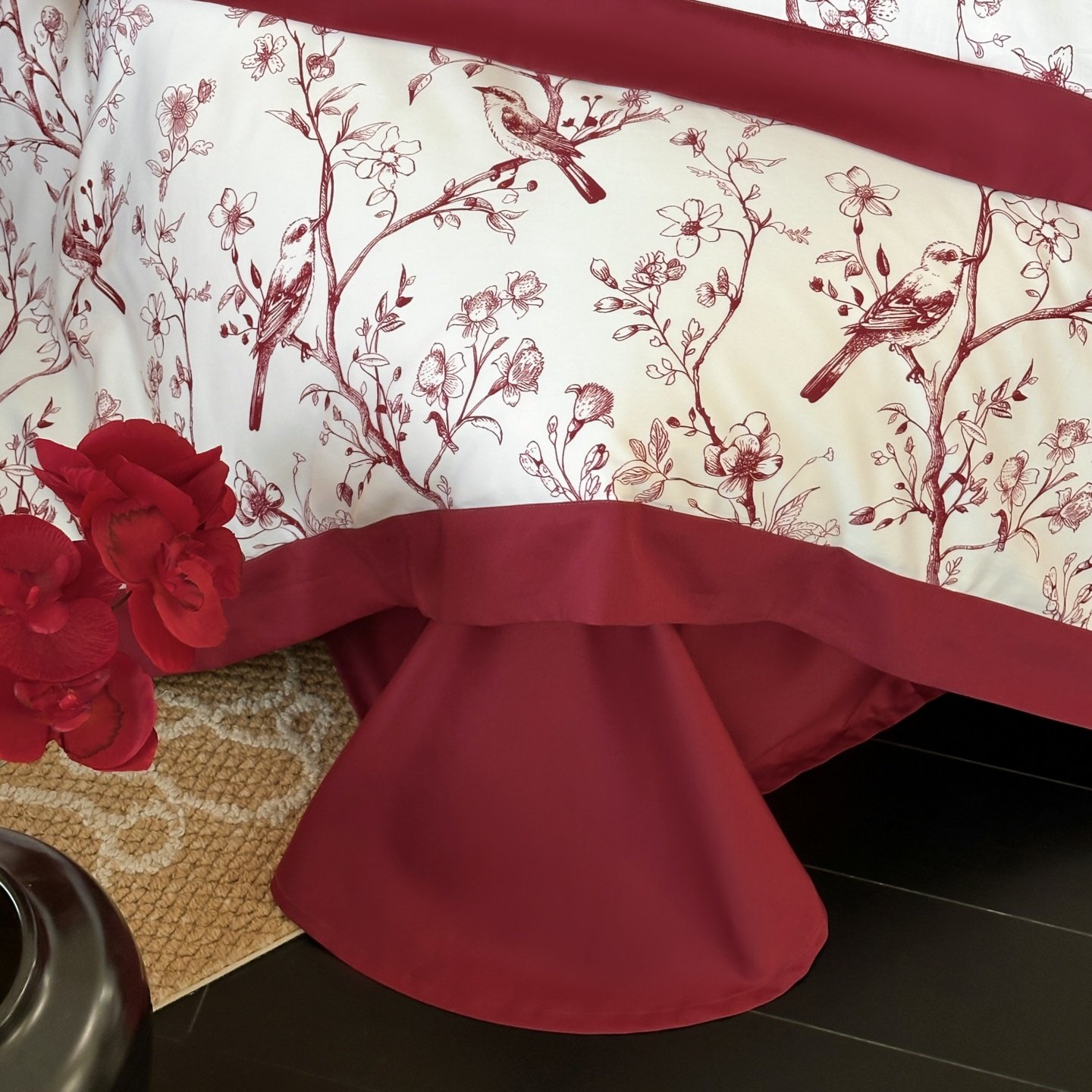 喜庆全棉100S长绒棉数码印花四件套秋冬婚庆被套床单四季床上用品,淘宝优惠券,粉丝福利购,淘宝优惠卷