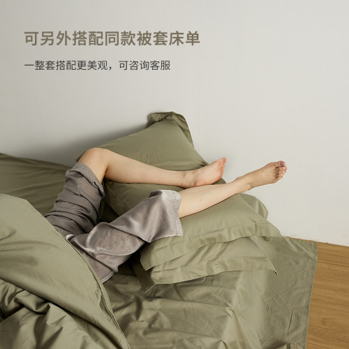 ROLAND LIVE春夏纯棉枕头套纯棉长绒棉单人枕套装一对全棉枕头芯 - 图2
