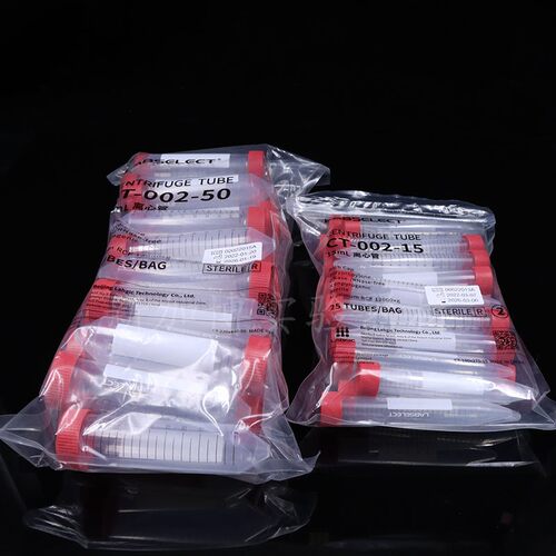 甄选labselect15ml塑料离心管 50ml离心管 带泡沫底 无菌无酶 - 图2