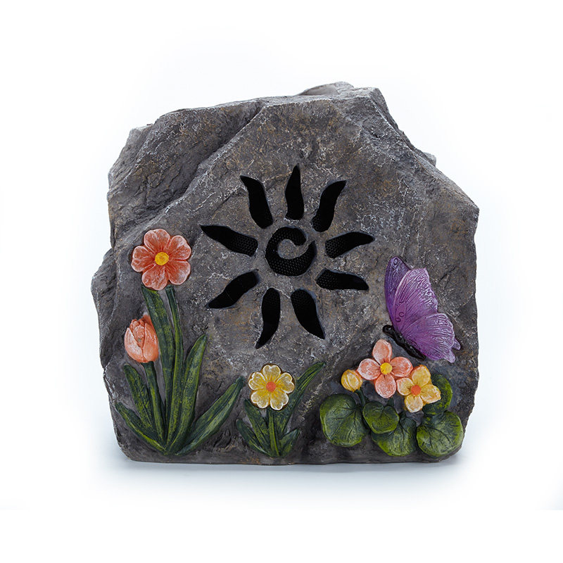 品竹太阳能无线蓝牙音响蝴蝶花石头户外防水花园别墅充电草坪音箱,淘宝优惠券,粉丝福利购,淘宝优惠卷