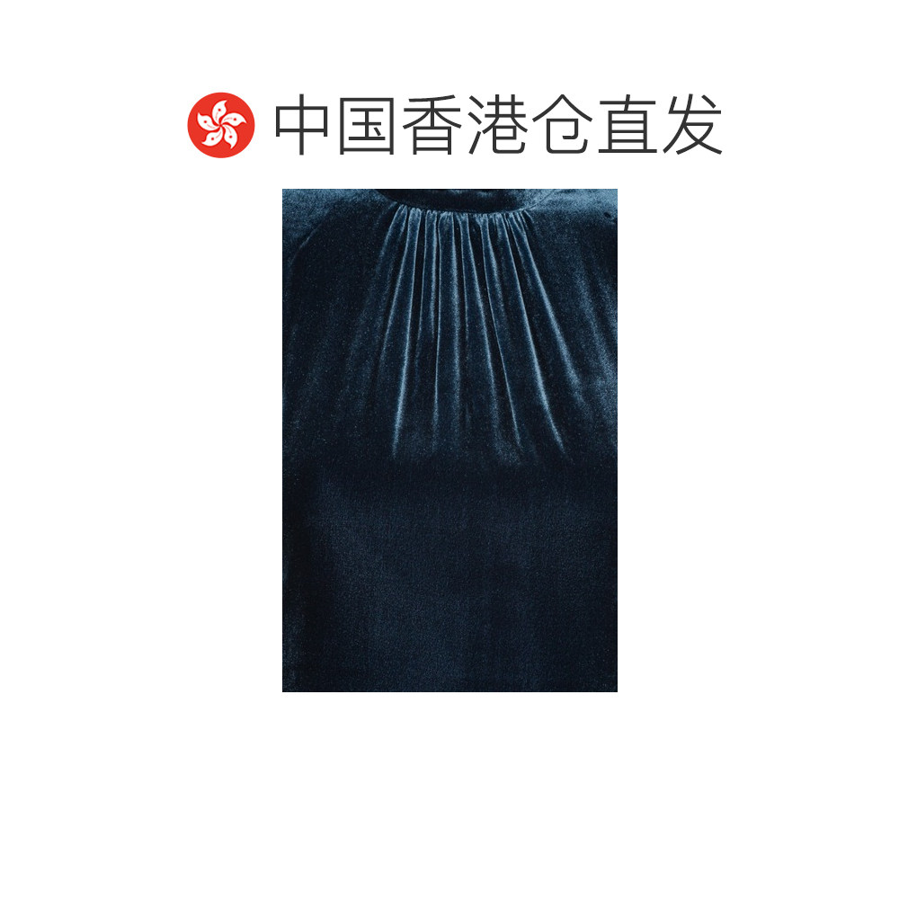 香港直邮ROTATE 女士连衣裙 1149221192BLUE SS2025 蓝色 丝绒长,淘宝优惠券,粉丝福利购,淘宝优惠卷