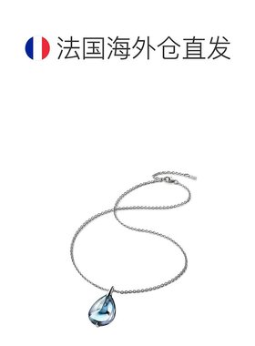 欧洲直邮BACCARAT/巴卡拉魔幻寓言之花系列水滴形状镀银颈链水晶