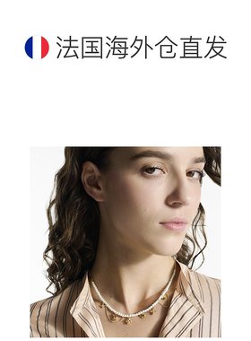 1h可退 欧洲直邮LV/路易威登 女士金色/白色金属项链高级感新款