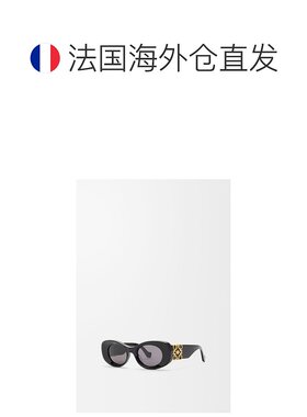 1h可退 欧洲直邮Loewe罗意威 Anagram系列女士黑色醋酸纤维椭圆形