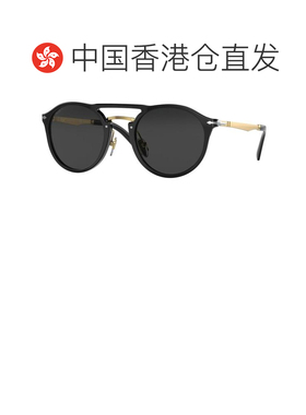 1h可退 香港直邮Persol 女士 徽标太阳镜 PO3264S black黑色 舒适
