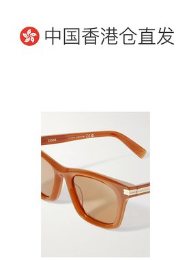 1h可退 香港直邮Zegna 杰尼亚 男士 方形框醋纤太阳眼镜 EZ027045