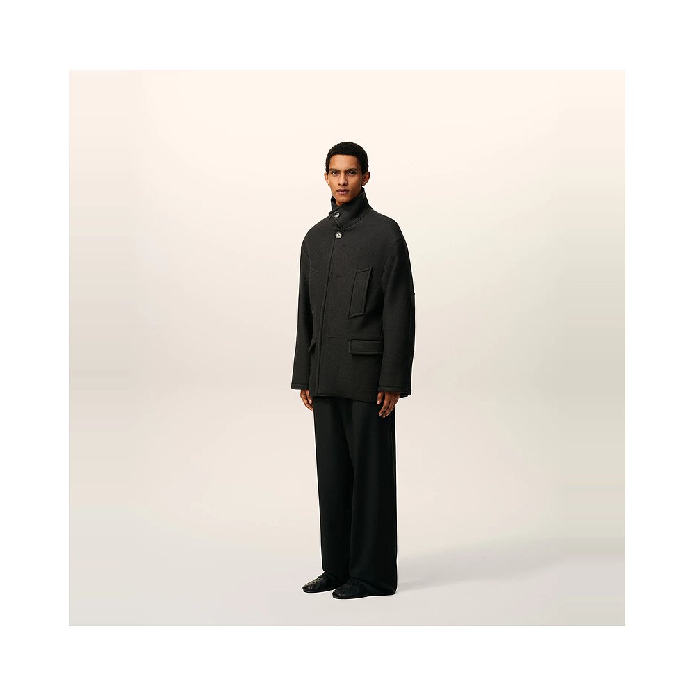 欧洲直邮AMI PARIS 25秋冬 HCO456.WV0078.020 男士 大衣羊毛 - 图0