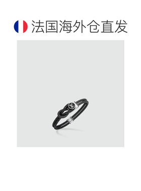 1h可退 欧洲直邮LV/路易威登 男士黑色黄铜/帆布手链新款