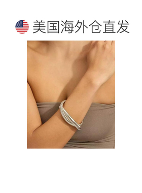 【美国直邮】Adornia 银色 2层欧米茄链手链 时尚饰品 手链 适合