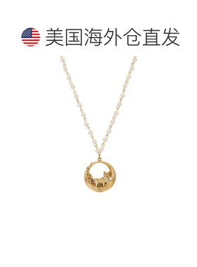 【美国直邮】2028（饰品）2028|仿珍珠猫吊坠项链礼物