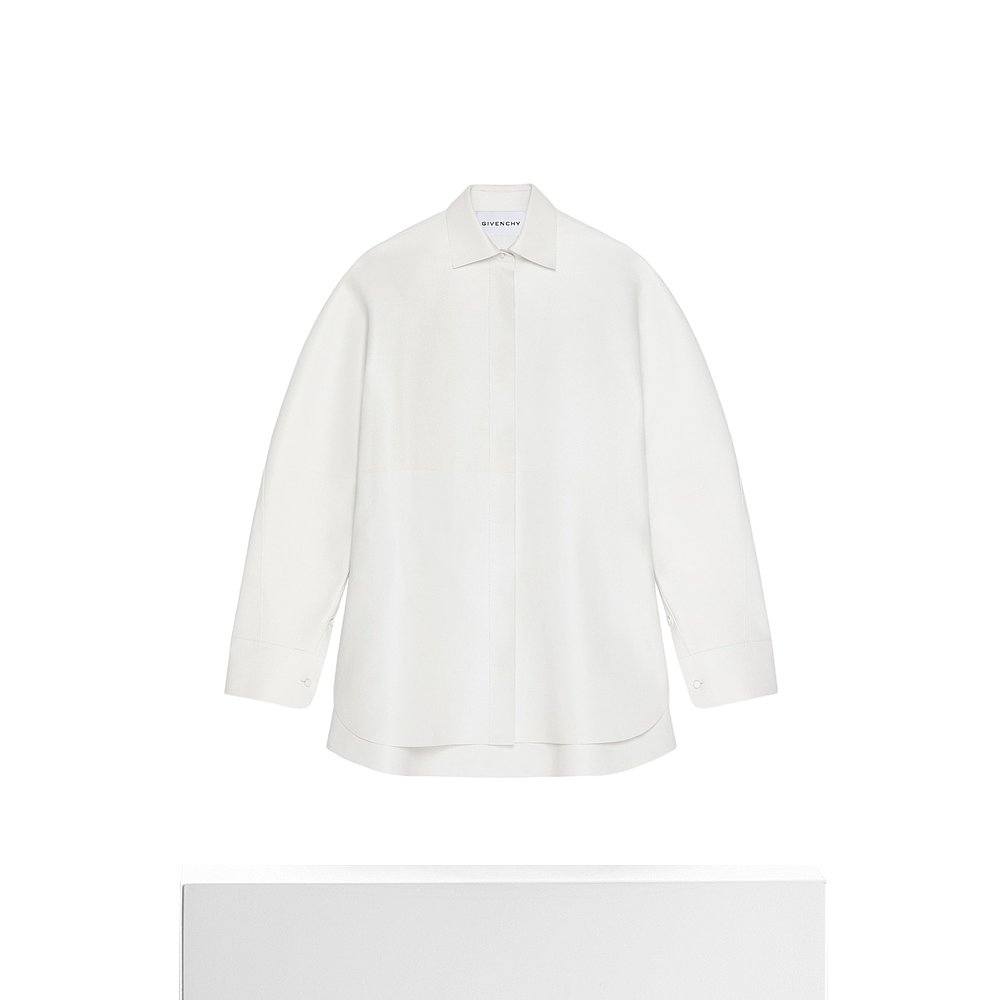 香港直邮Givenchy 长袖皮革衬衫 BW61FM6Y41外套 - 图3