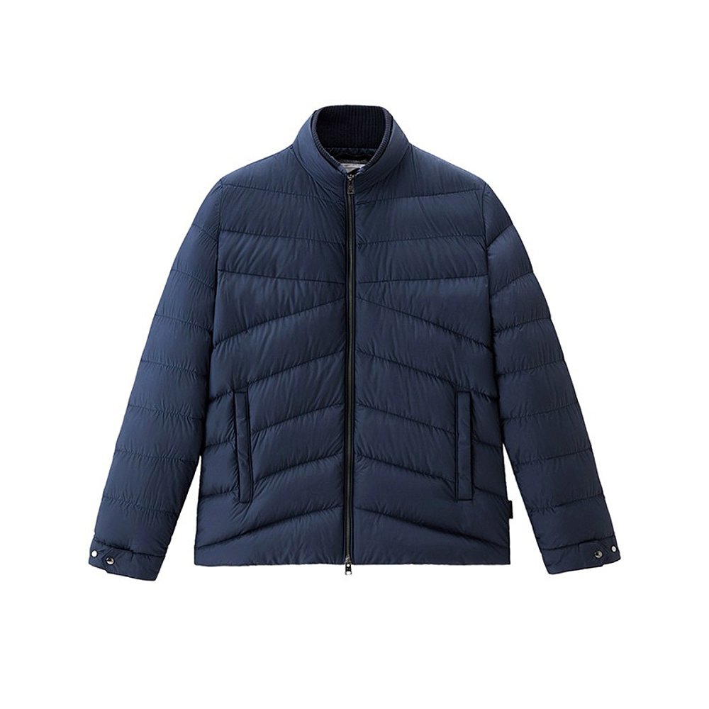 欧洲直邮WOOLRICH 23年新款 Sundance系列 男士蓝色超细纤维夹克 - 图2