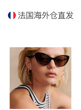 欧洲直邮Sezane 女士玳瑁色醋酸纤维太阳镜潮流时尚显脸小高配饰