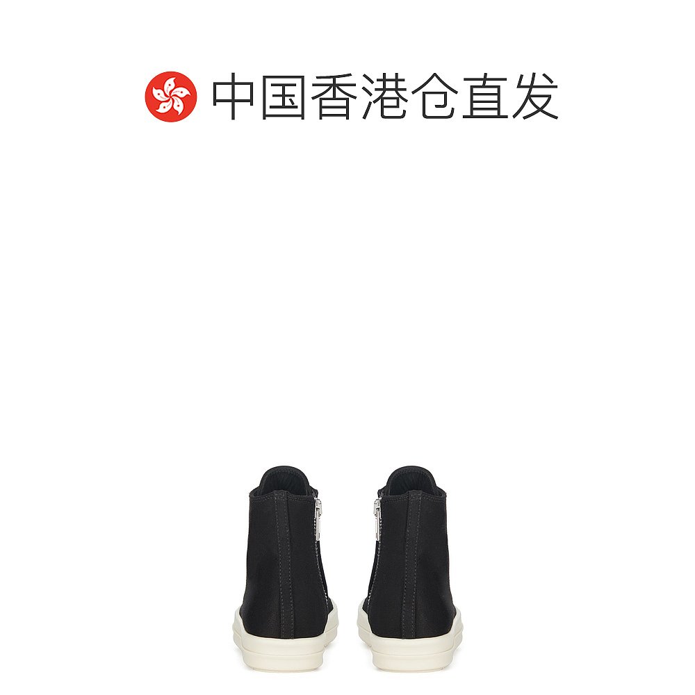 香港直邮Rick Owens 系带高帮板鞋 BG01D4895NDK - 图1