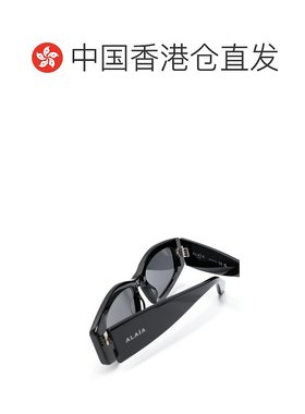 1h可退 香港直邮Alaïa 女士 Alaia 黑色太阳眼镜 AA0079S001