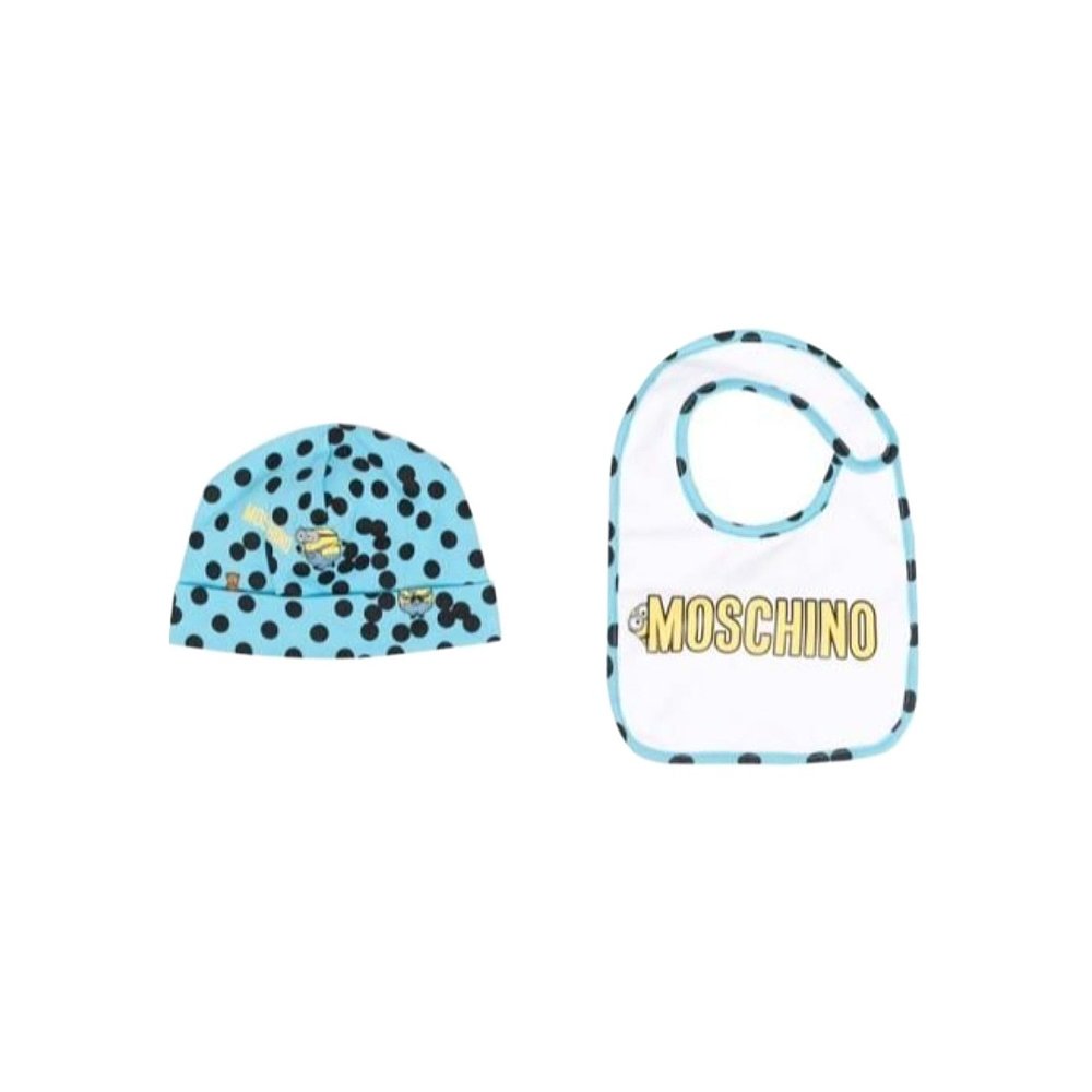 香港直邮Moschino 徽标帽子和围兜套装 MNY03ELBBA084583 - 图2