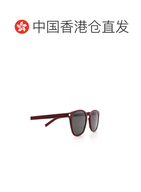 1h可退 香港直邮SAINT LAURENT 女士太阳镜 SL28004 SS2025 酒红