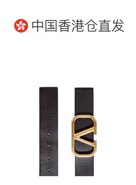 【99新未使用】Valentino 黑色V 字扣环【付后1h可退】腰带皮带