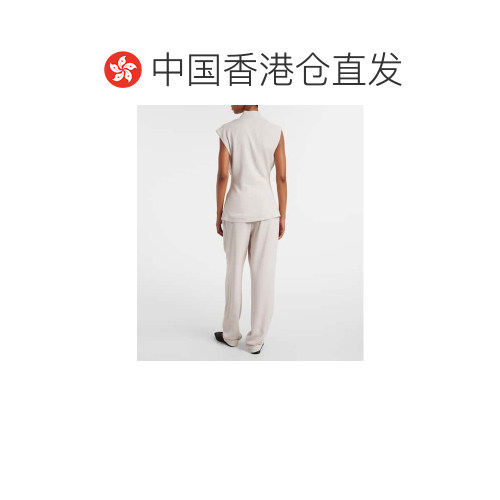 1h可退 香港直邮TOVE 女士 Nuala 垂褶上衣 grey灰色 舒适时尚 - 图1