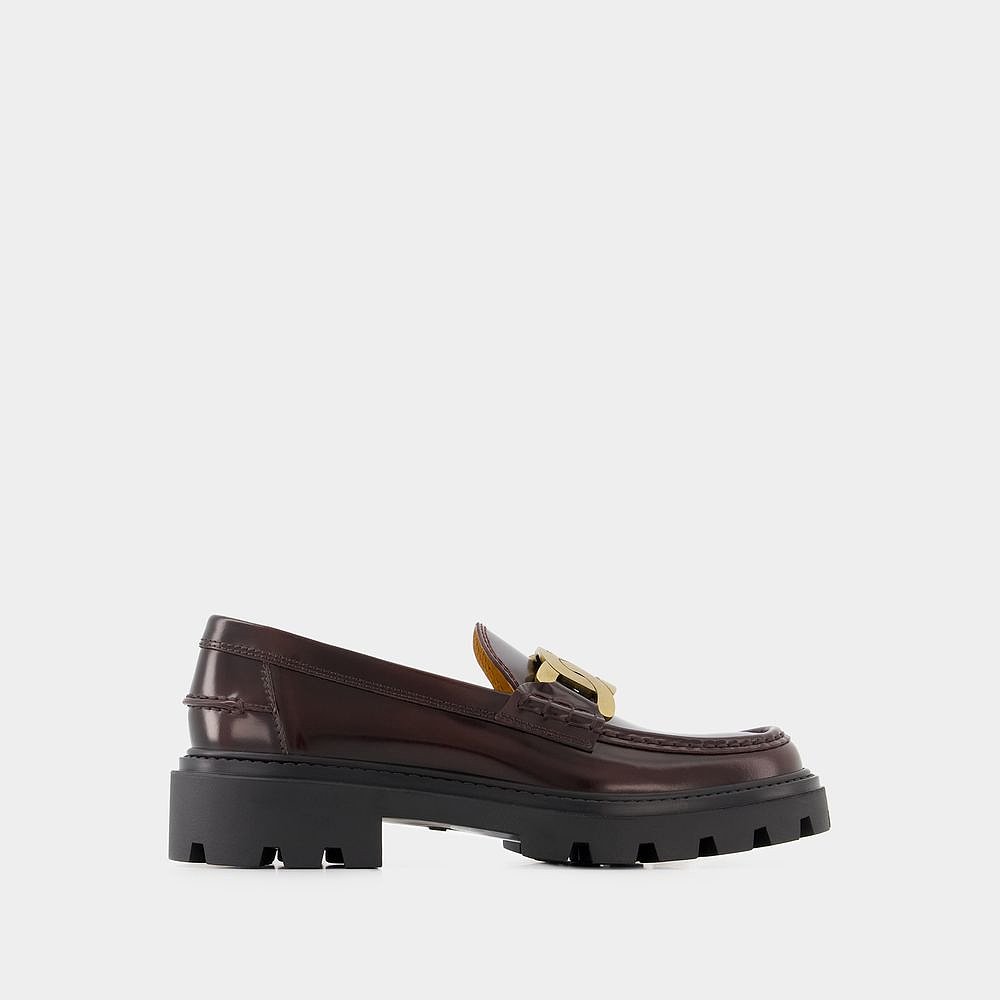 欧洲直邮TOD'SGomma Pesante Loafers - Tod's - Leather - Burgu - 图2