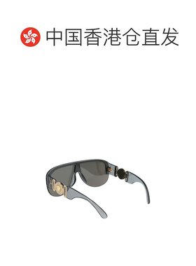 1h可退 香港直邮Versace 范思哲 男士 透明色灰色尼龙太阳眼镜 0V