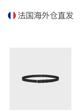 欧洲直邮celine思琳ELEGANT光滑牛皮革长方形搭扣2.5厘米腰带皮带
