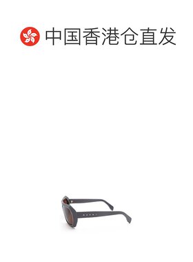 香港直邮Marni 几何太阳镜 DHAZUT GREY配饰