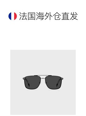 欧洲直邮HUGO BOSS雨果BOSS BLACK 带醋酸纤维镜腿黑色钢质太