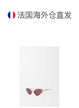 1h可退 欧洲直邮Loewe罗意威 女士波尔多红金属猫眼款太阳镜