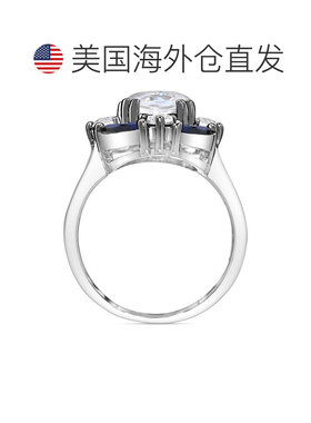 1h可退 【美国直邮】Macy's|纯银白色石英（1-7/8 克拉总重）、白