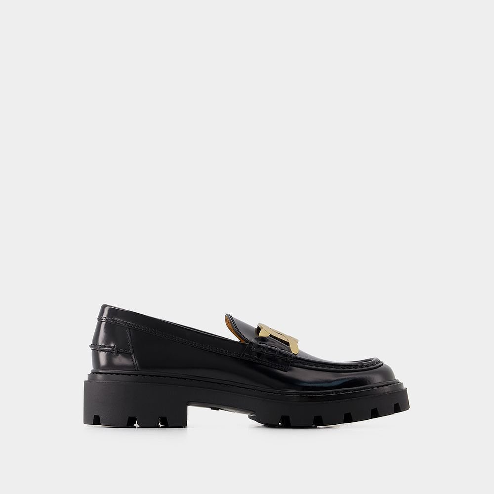 欧洲直邮TOD'SGomma Pesante Loafers - Tod's - Leather - Black - 图2