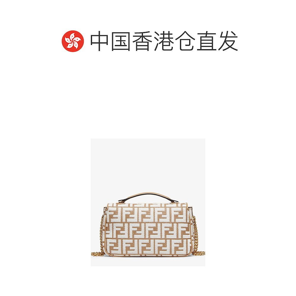 香港直邮Fendi 标志性 Baguette 中号单肩包 8BR793AQ10 - 图1