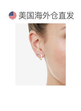 【美国直邮】Macy's|水晶珐琅项链和耳环套装，3 件套耳钉吊坠