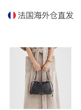 1h可退 欧洲直邮FENDI/芬迪 女士黑色/金色黄铜戒指新款