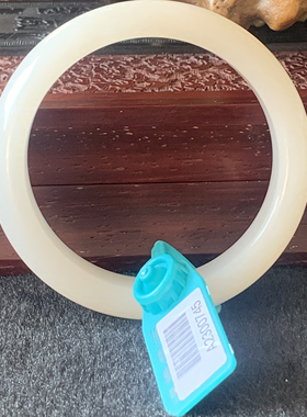 新疆山料白玉57圈口宽版手镯