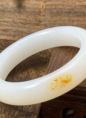 新疆和田玉羊脂玉手镯天然玉石