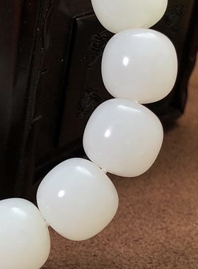 安道子和田羊脂玉手串12mm