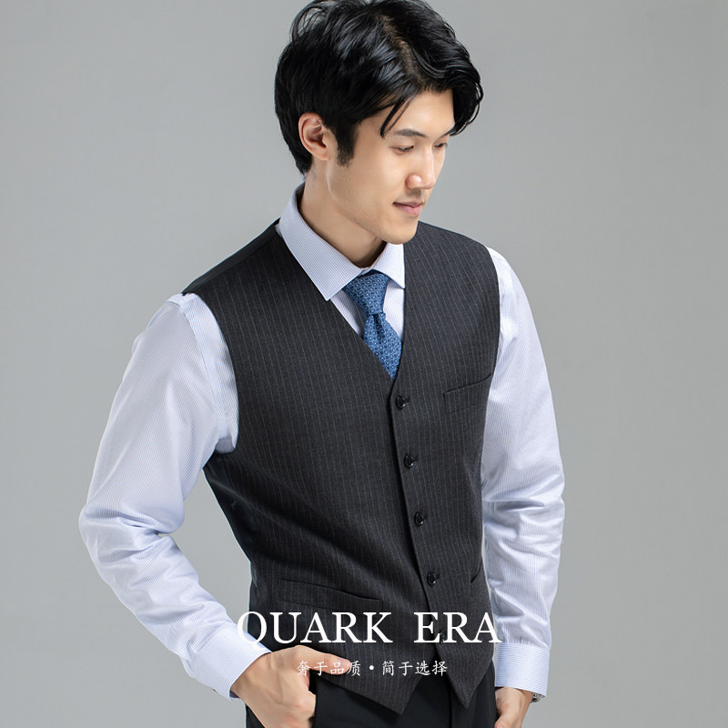 男士长袖纯棉免烫商务休闲高端衬衫 夸克时代衬衫