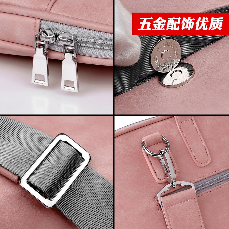 适用三星Galaxy Book3 Pro/360 Ultra笔记本手提电脑包Pro16 15 13 14寸电脑包960XFG皮革960QFG韩版单肩包 - 图2