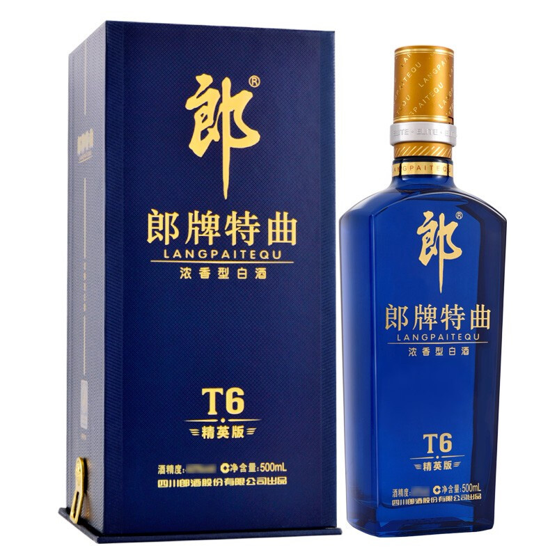 正品郎酒郎牌特曲T6精英版 50度浓香型白酒500ml*6瓶整箱装-图0