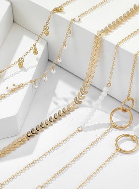 Tocona Bohemian Gold Tassel Bracelets for Women Boho Jewelry