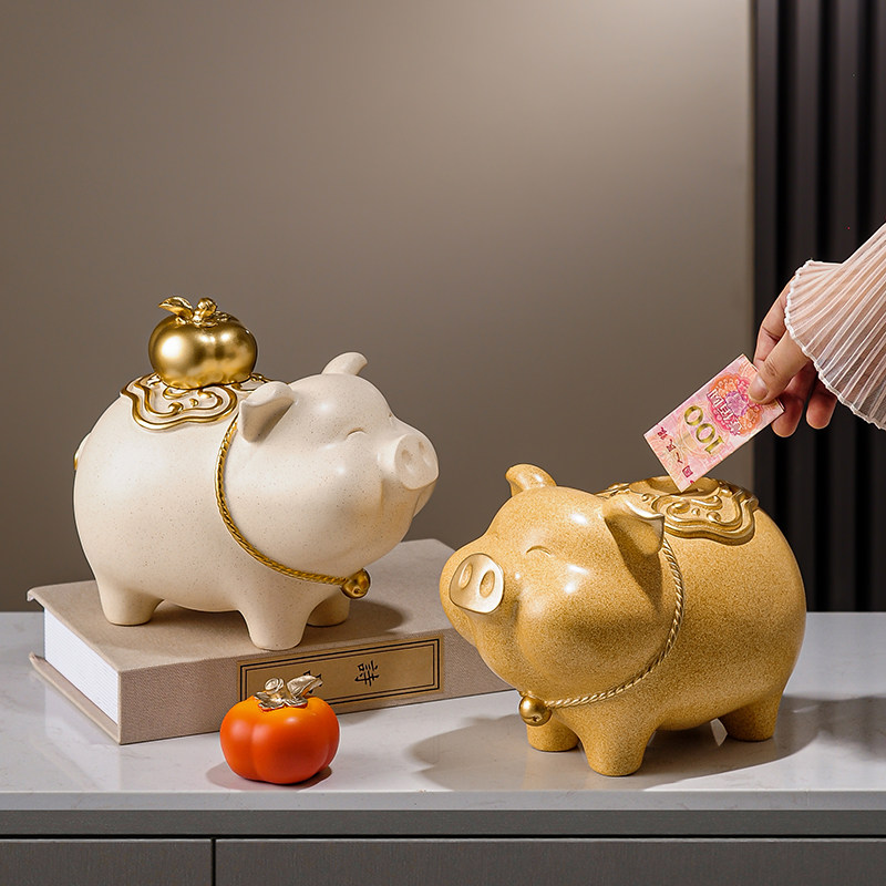 诸事大吉猪摆件存钱罐招财猪吉祥物客厅装饰品家居乔迁礼物新居,淘宝优惠券,粉丝福利购,淘宝优惠卷