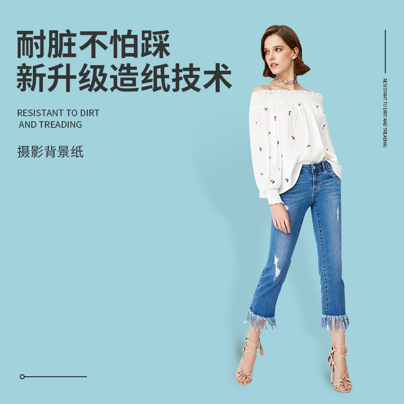 背景纸纯色黑白色摄影背景纸影楼淘宝网店拍摄单色背景布拍照背景 - 图2