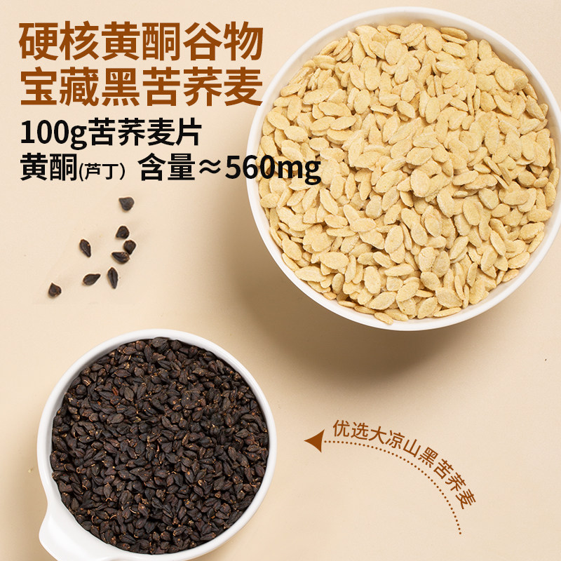 【0脂肪】三匠纯苦荞麦片芦丁黄酮早餐零食孕妇即食代餐酥脆400g,淘宝优惠券,粉丝福利购,淘宝优惠卷