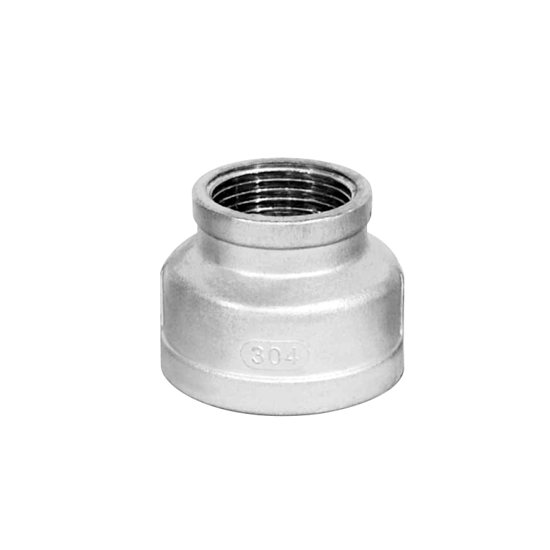 304不锈钢内丝大小头异径管箍内牙螺纹变径水管接头配件6分转4分 - 图0