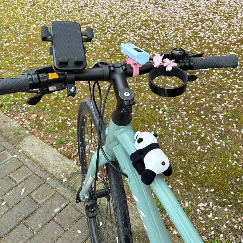 公路车装饰小配件山地自行车骑行装备用品便携前灯支架捷安特专用