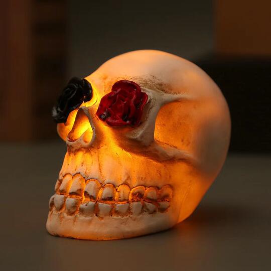 Halloween skull head resin bar led light