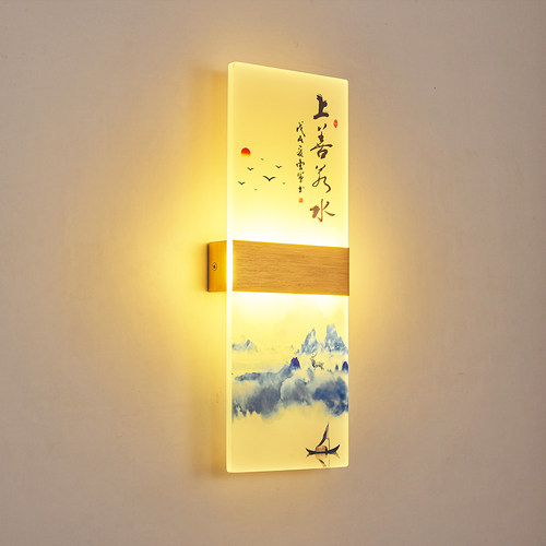 网红壁灯LED床头卧室现代简约创意客厅阳台楼梯过道墙壁中式灯具 - 图3