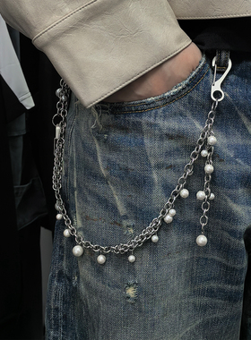 opfor不锈钢珍珠拼接裤链