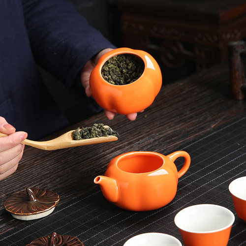 柿柿如意陶瓷柿子茶叶罐空礼盒装花茶红茶绿茶空包装盒子通用定制 - 图2